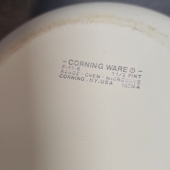 Vtg CORNINGWARE Wildflower P-82-B 1.5P SAUCE PAN & P-81-B 1P Sauce-skillet/1-Lid - Picture 5 of 12
